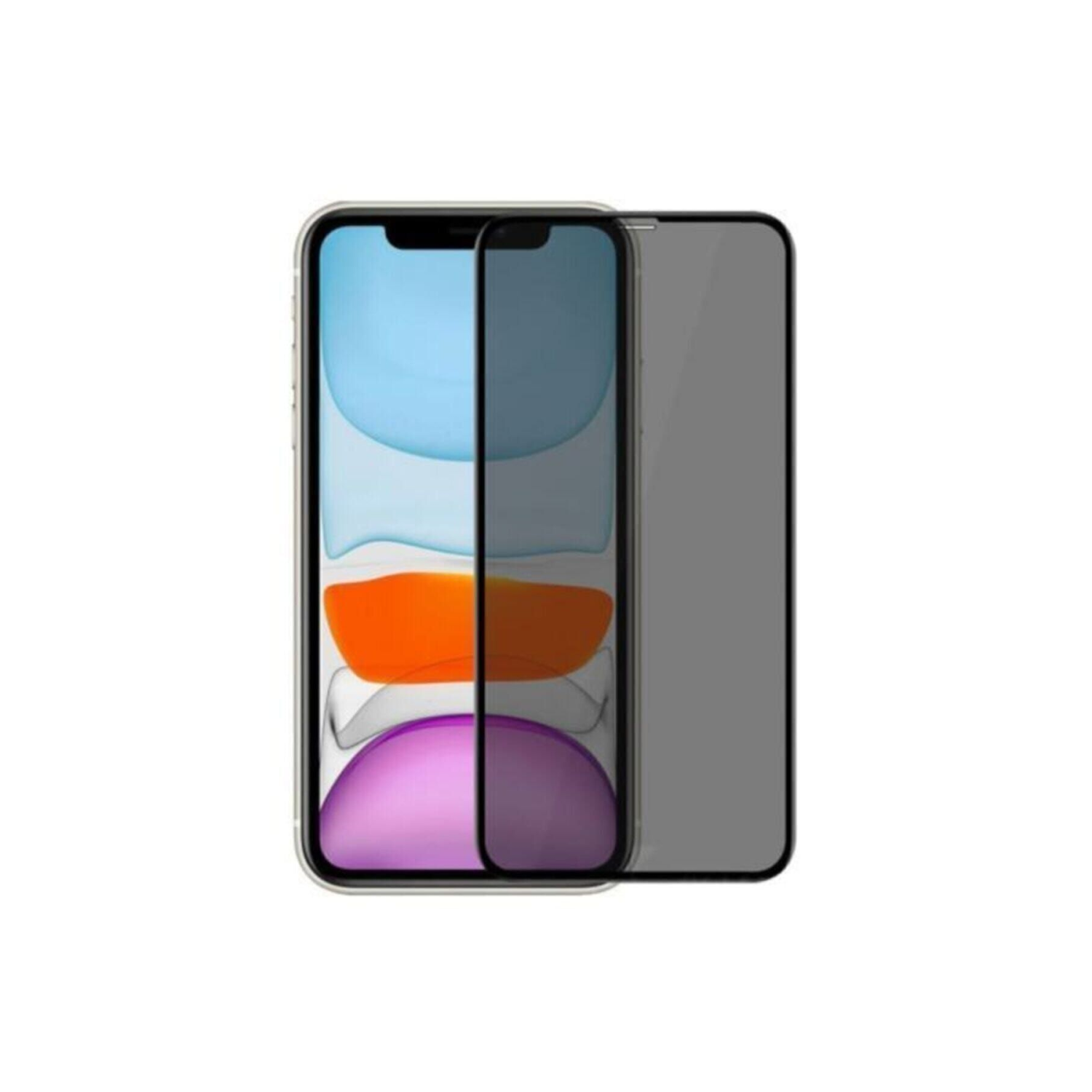 Iphone 11 /iphone Xr Kavisli Gizlilik Filtreli Hayalet Cam Ekran Koruyucu