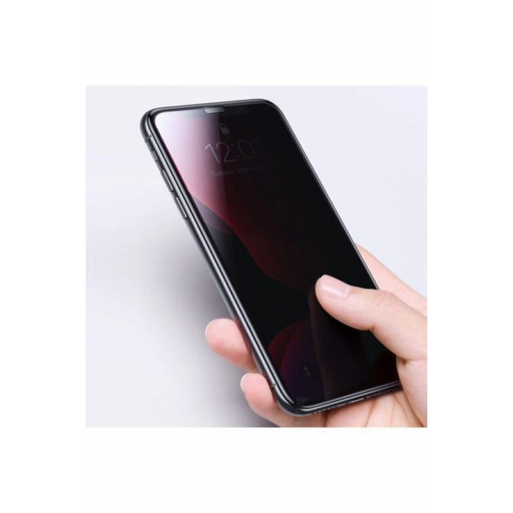 Iphone 11 /iphone Xr Kavisli Gizlilik Filtreli Hayalet Cam Ekran Koruyucu