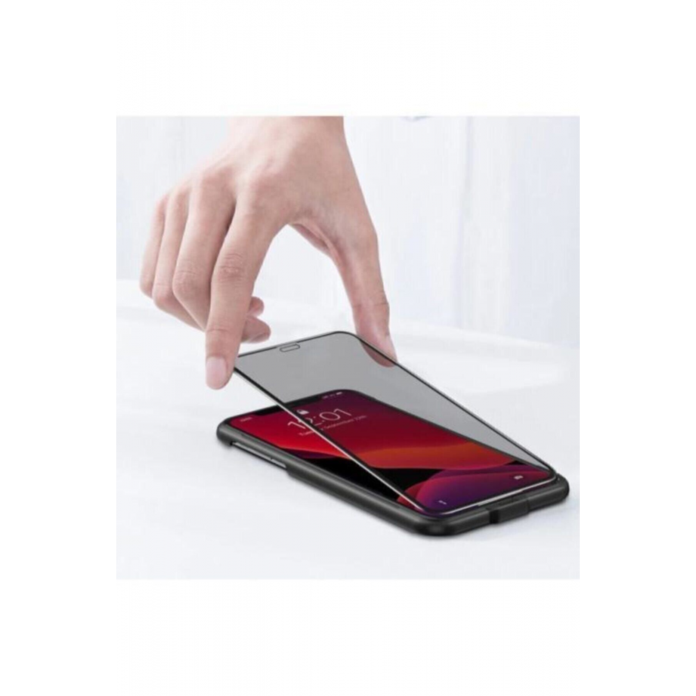 Iphone 11 /iphone Xr Kavisli Gizlilik Filtreli Hayalet Cam Ekran Koruyucu