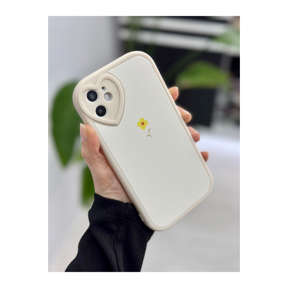 Iphone 11 Uyumlu Kaplama Tasarımlı Yumuşak Silikon Kamera Korumalı Kılıf