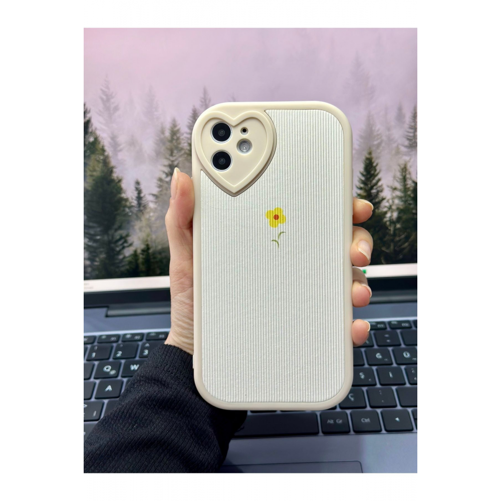 Iphone 11 Uyumlu Kaplama Tasarımlı Yumuşak Silikon Kamera Korumalı Kılıf