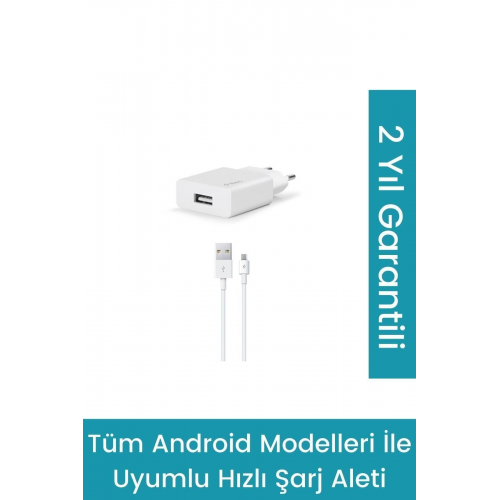 Şarj Aleti Samsung-huawei-oppo-micro Usb 2.1a Androidler Ile Uyumlu Hızlı Şarj Cihazı 10,5w