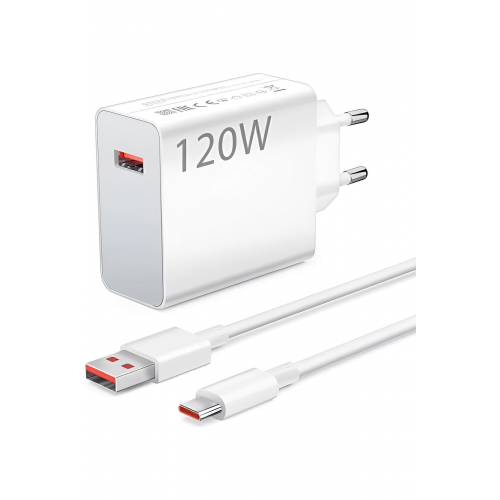 Turbo Hızlı Şarj Xiaomi Redmi Samsung Uyumlu 120w Turbo Hızlı Şarj Cihazı  120watt Kadran Göstergeli