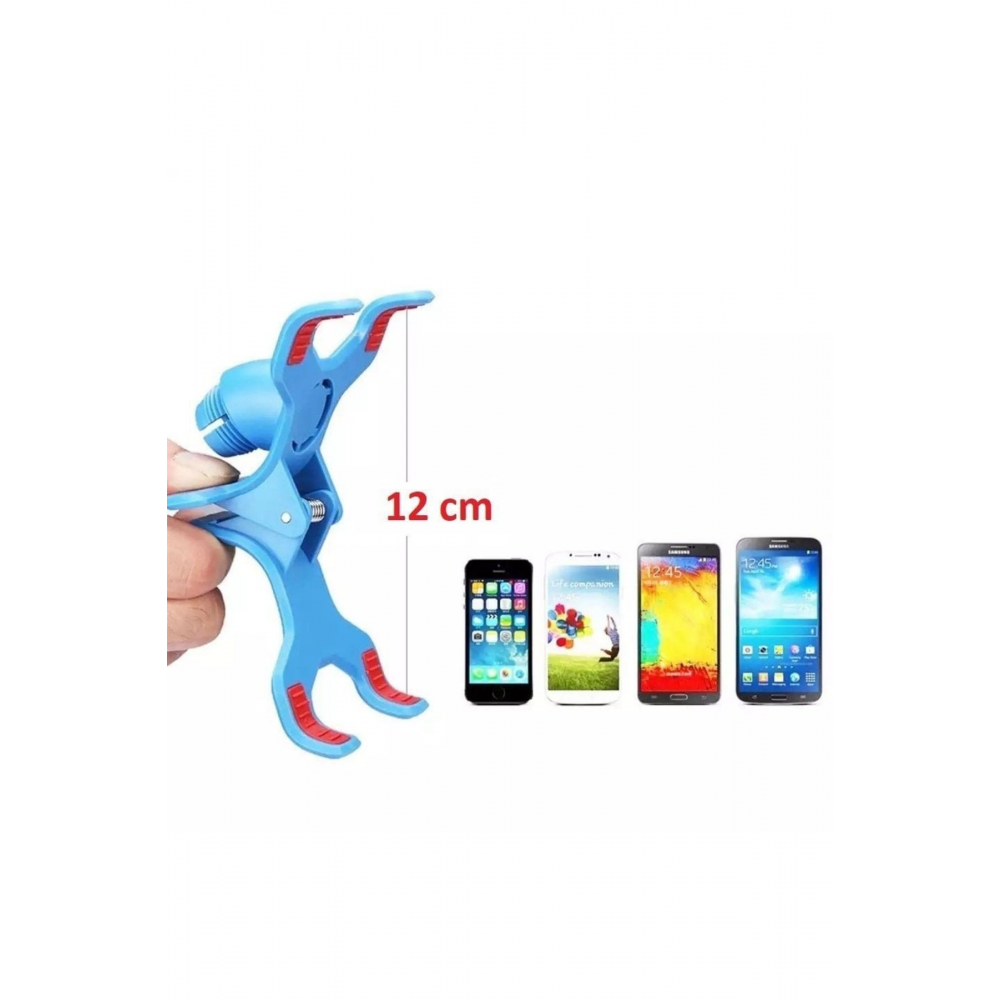 Siyah Akrobat Telefon Tutucu Oynar Başlıklı