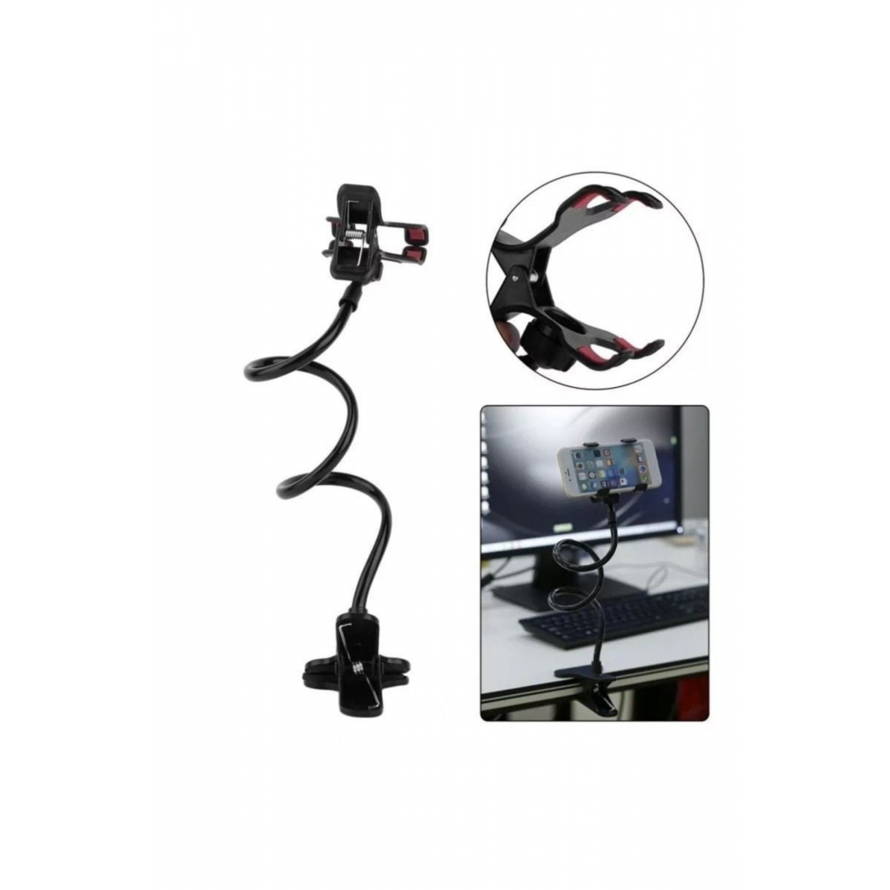 Siyah Akrobat Telefon Tutucu Oynar Başlıklı