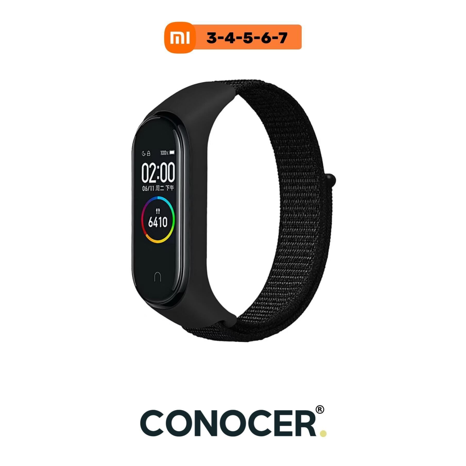 Xiaomi Mi Band 3/4/5/6/7 Uyumlu Hasır Dokuma Yüksek Kalite Kordon Kayış