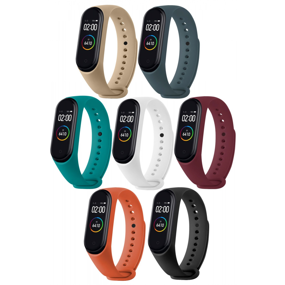 Xiaomi Mi Band 3 Ve 4 Uyumlu Silikon Yüksek Kalite Kordon Seti (sadece 7 Adet Kordon)