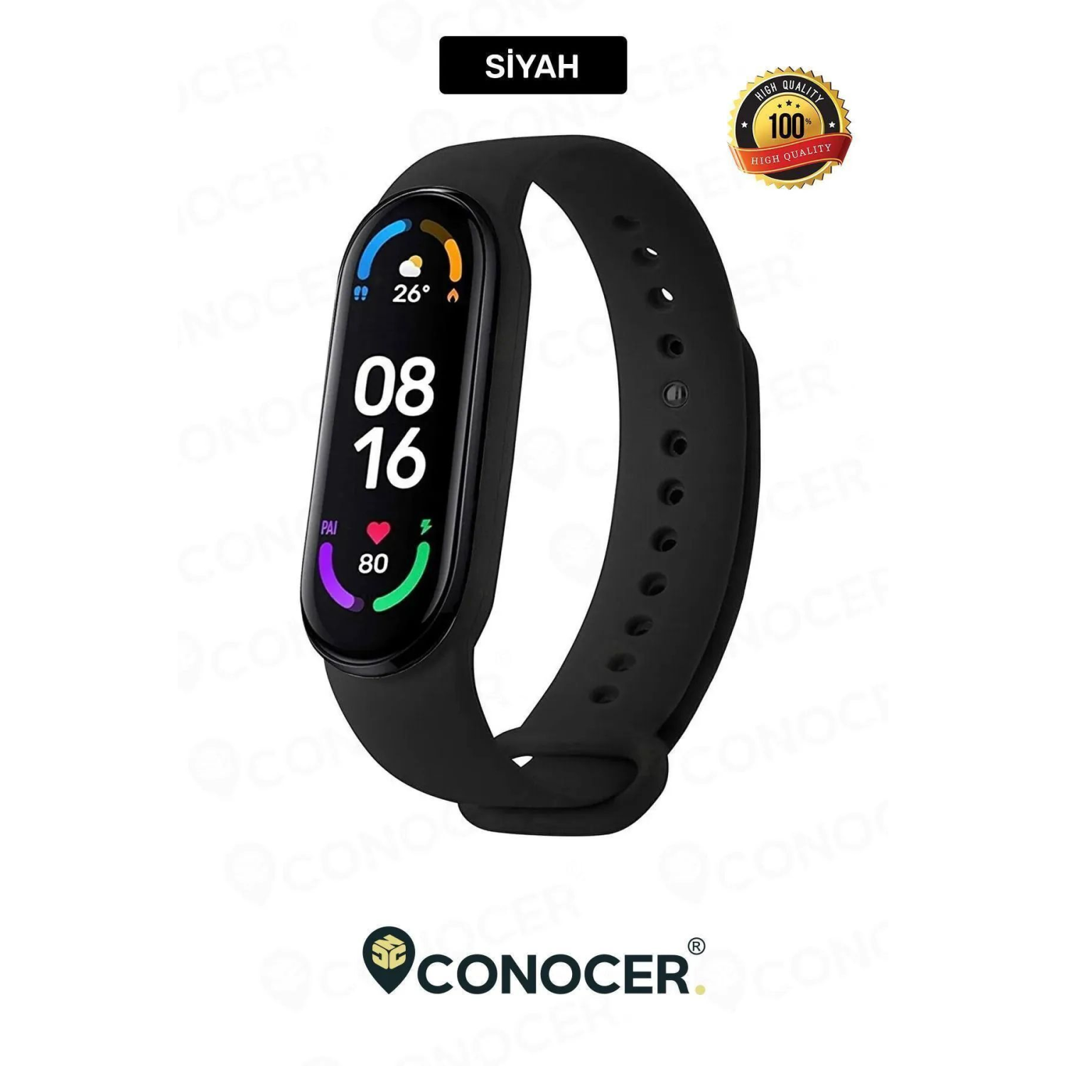Xiaomi Mi Band 5 Ve 6 Uyumlu [ Yüksek Kalite] Silikon Kordon Kayış