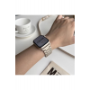 Apple Watch Seri 2 3 4 5 6 7 8 Se Ultra Uyumlu 38 40 41mm Starlight Paslanmaz Çelik Metal Kordon