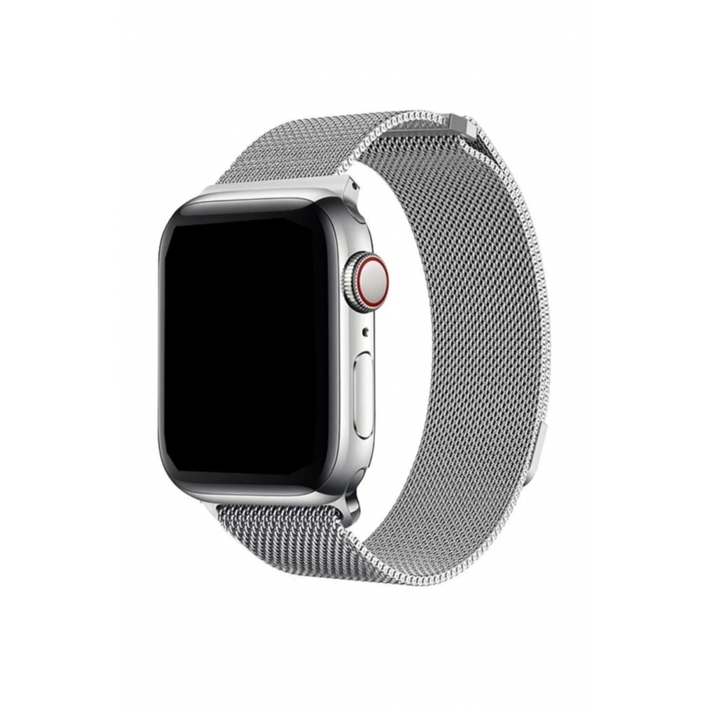 Apple Watch Uyumlu 42/ 44/45/ 49mm 1/2/3/4/5/6/se/7/8/9ultra-ultra2 Kordon Metal Loop Kordon