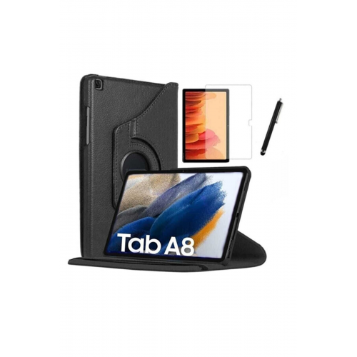 Samsung Galaxy Tab A8 10.5 Sm-x200 Kılıf Dönebilen Koruyucu Kılıf Ekran Koruyucu Kalem Dönen+set