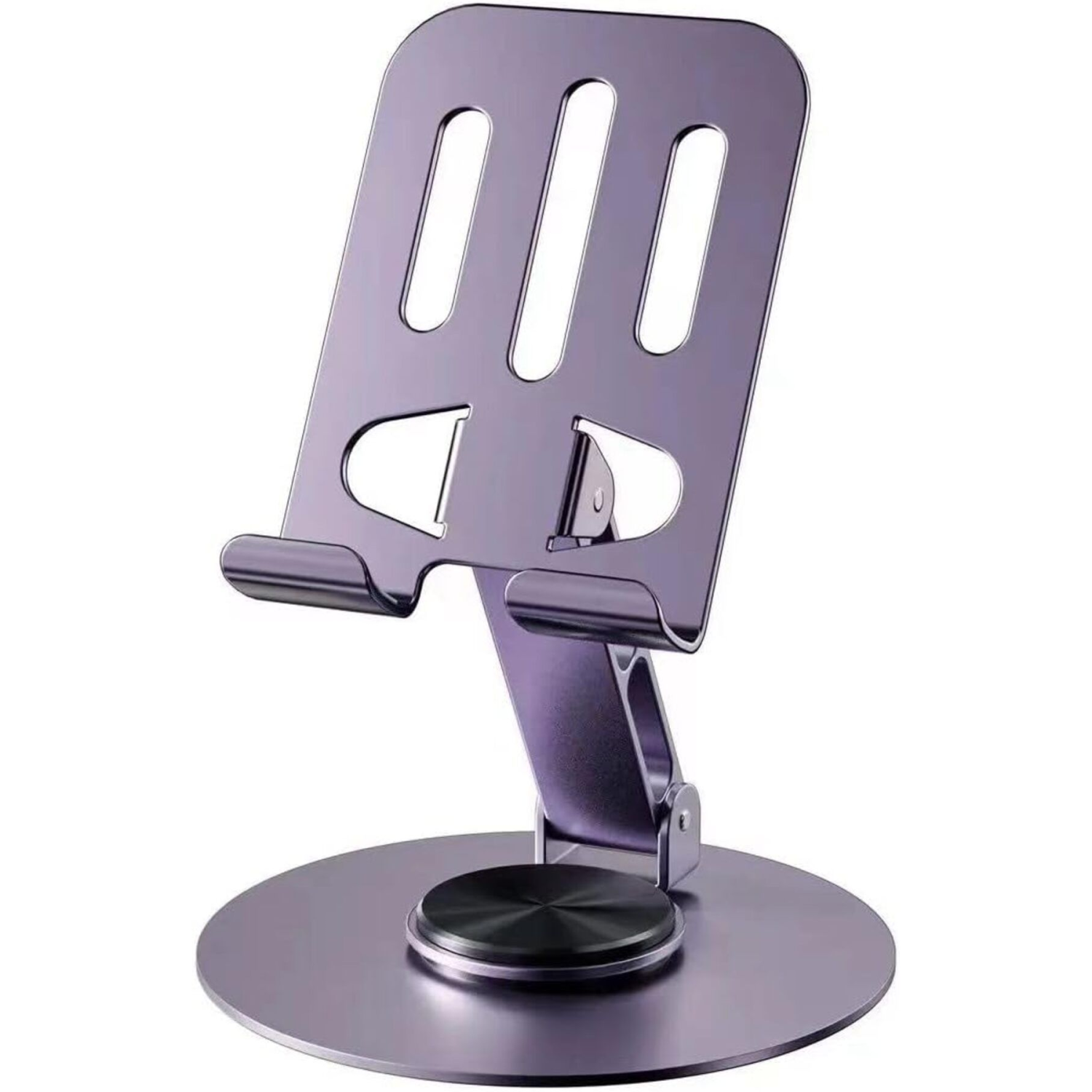 Yüksek Kaliteli Metal Katlanabilir 360 Dönebilen Ayarlanabilr Telefon Tutucu Masa Üstü Tablet Standı