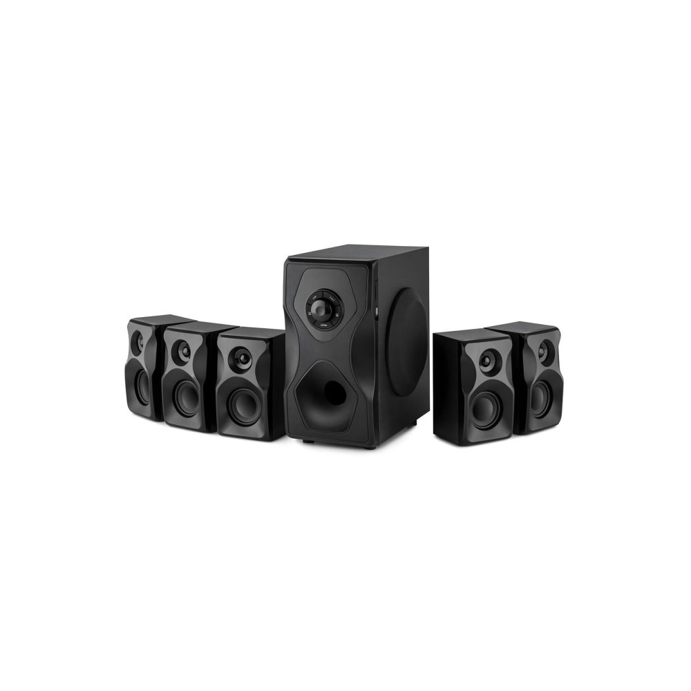 95 Watt RMS Yüksek Verimli Dijital Ekran 5+1 Ev Sinema Ses Sistemi Bluetooth/SD Kart/USB/Radyo