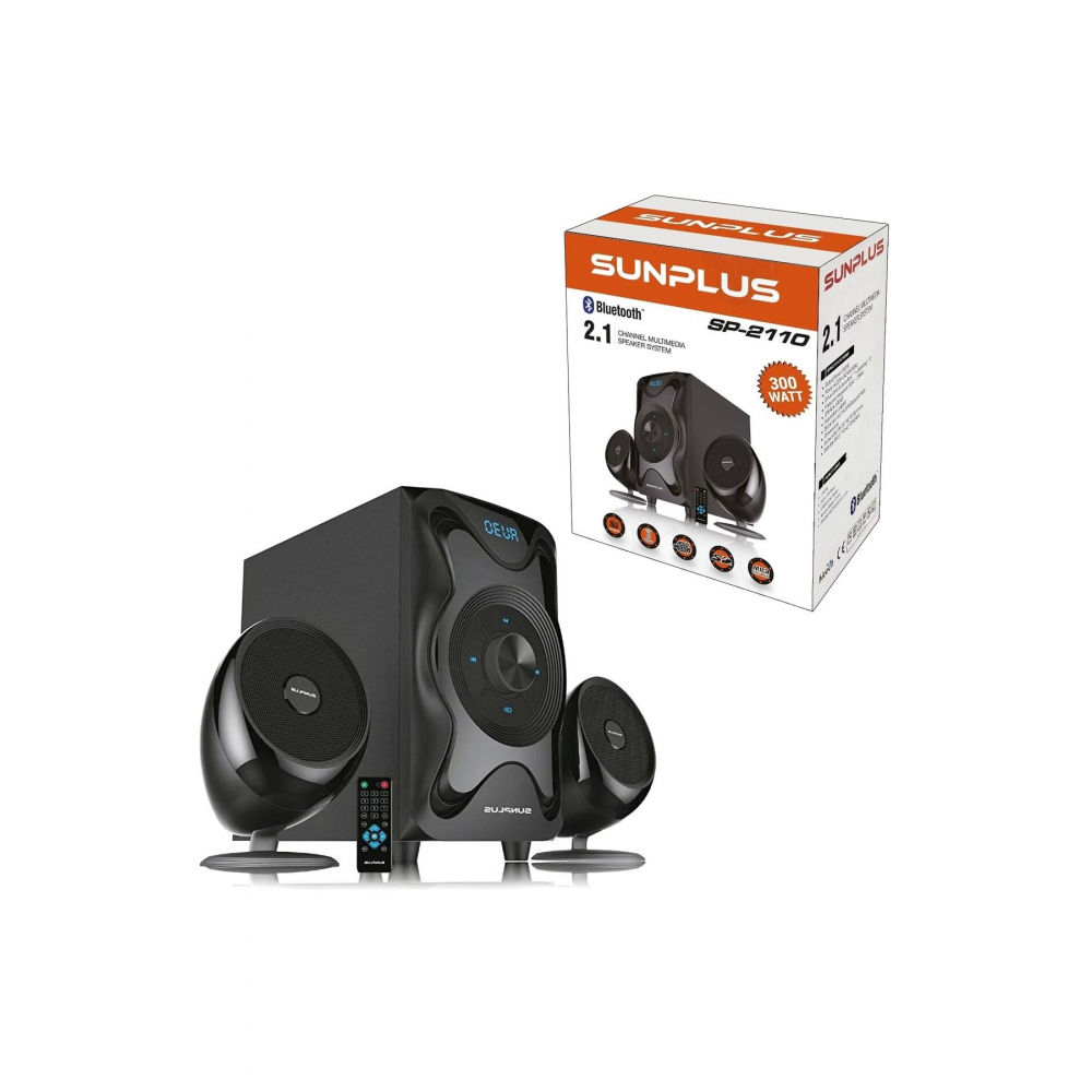 Ses Sistemi 2 1 Bluetooth Usb/sd/fm 300w Kumanda Sp-2110
