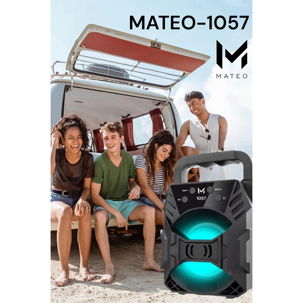 1057 Işıklı Bluetooth Hoparlör Ses Bombası Yüksek Ses Fm Yeni 2024