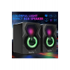 Bilgisayar Hoparlörü Rgb Led Işıklı Gaming Oyuncu Hoparlörü 3.5mm Jack Usb Speaker 1+1 Ses Sistemi