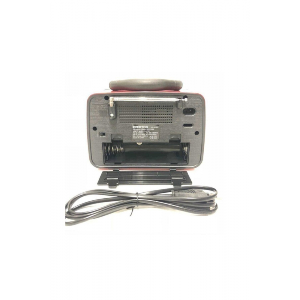 Bantlı Bluetooth Radyo Everton Rt-301 Kırmızı Renk