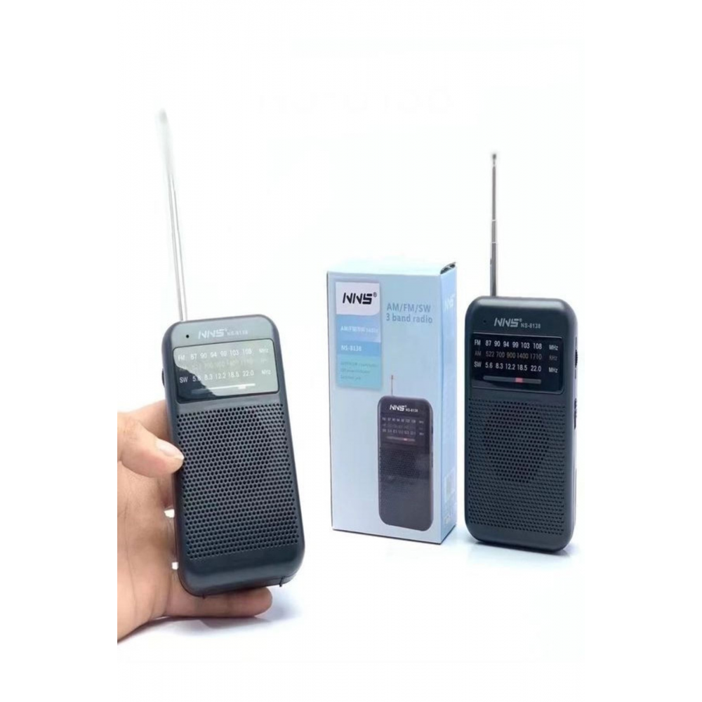 Ns-8138 Fm Am Sw 3 Bandlı El Tipi Taşınabilir Cep Radyosu Pilli Radyo