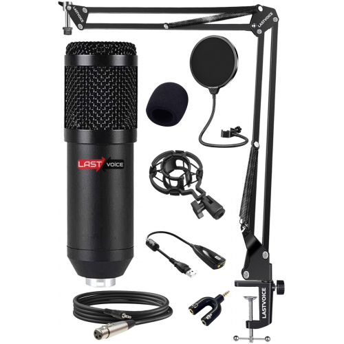 Bm800bt Black Kondanser Mikrofon Stand Filtre Ses Kartı (PC VE TELEFONDA ÇALIŞIR)