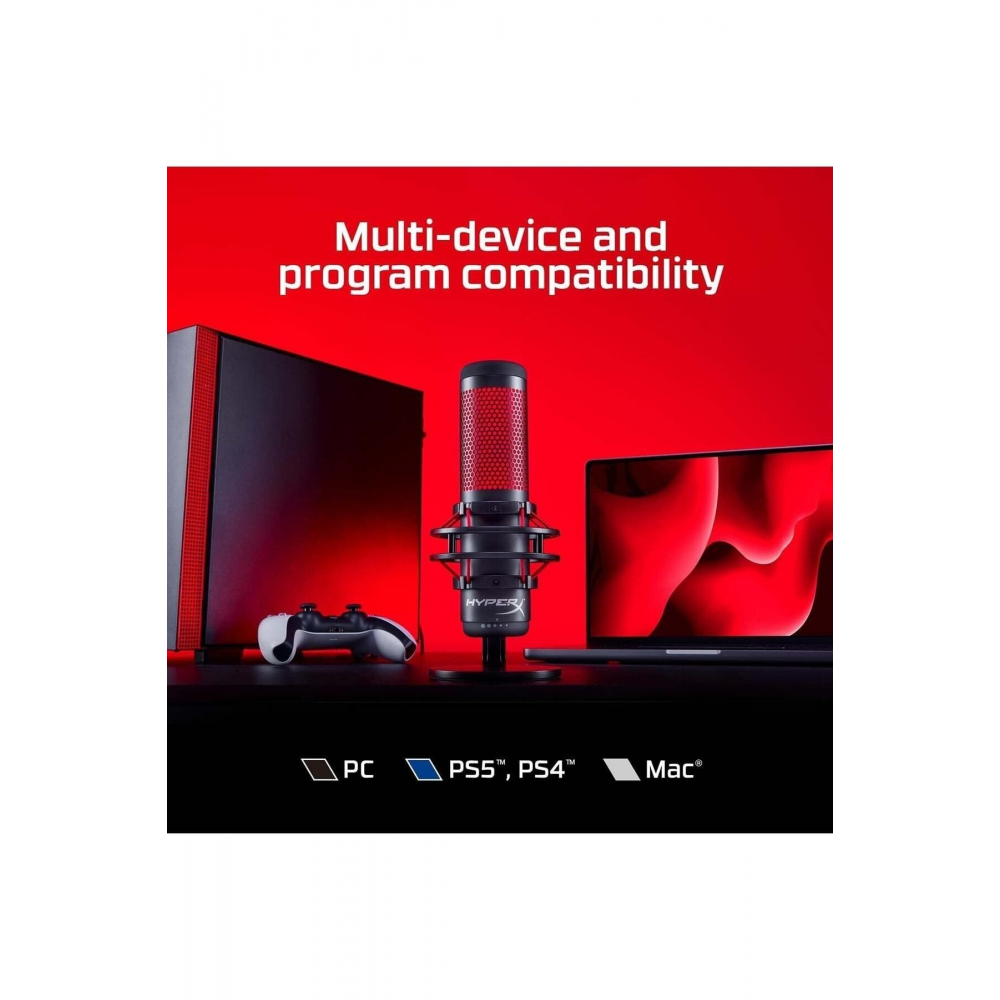 Quadcast Profesyonel Usb Condenser Mikrofon