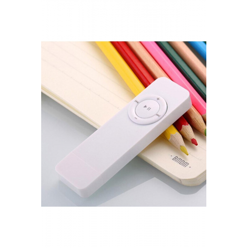8 Gb Sd Hafıza Kartı Hediye Sportif Usb Girişli Şarjlı Mp3 Müzik Çalar Player - Beyaz