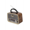 301 Ahşap/kahve Usb-tf Bluetooth 3 Band Klasik Radyo