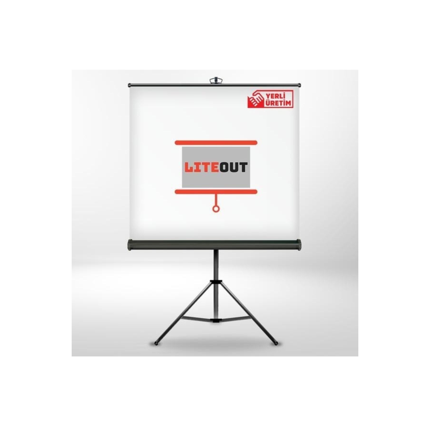 180x180cm Tripod Ayaklı Projeksiyon Perdesi