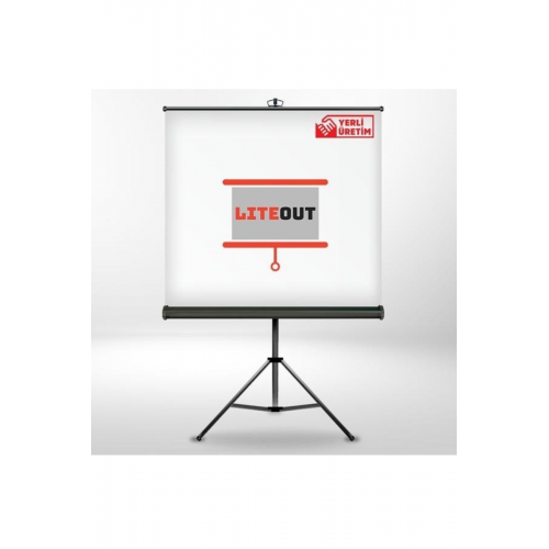 180x180cm Tripod Ayaklı Projeksiyon Perdesi