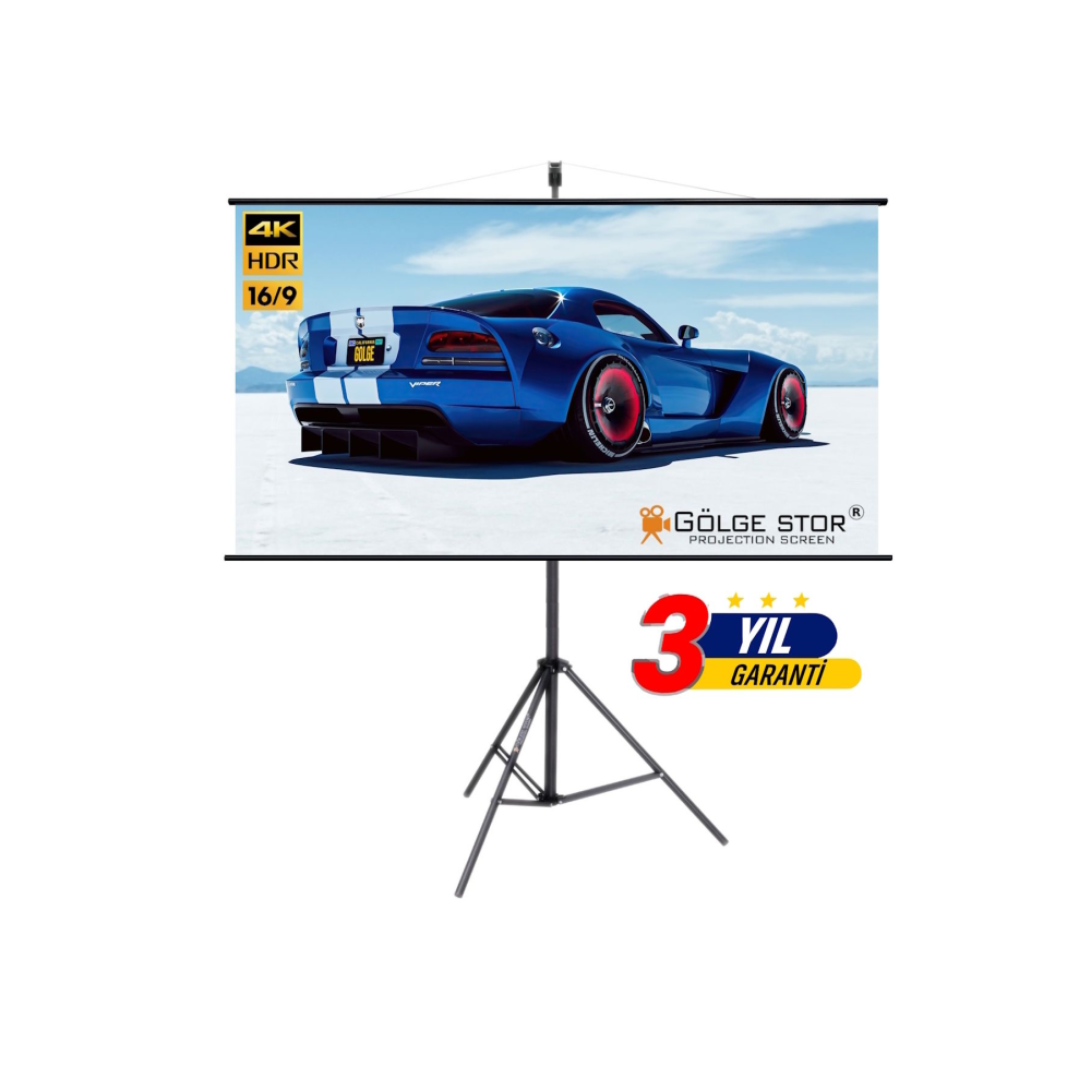 En200cm Boy115cm Projeksiyon Perdesi Tripodlu-ayaklı Taşınabilir Yeni Akıllı Kumaş Işık Geçirmez