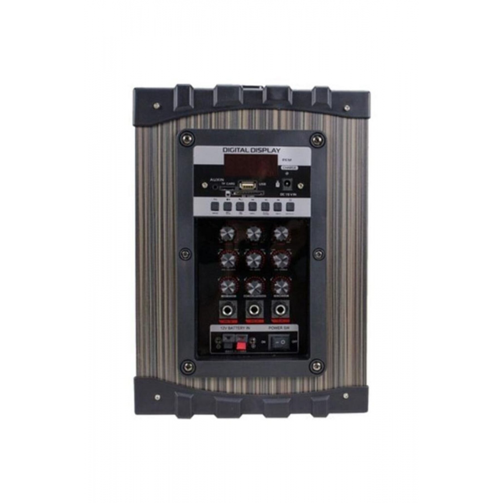 Süper Bass Şarjlı Telsiz Mikrofonlu Amfi Sistemi-Bt-Sd-Usb Lt-908 Model