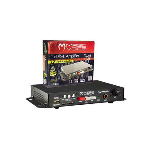 Magıcvoıce Mv-129 Mını-usb Kayıtlı Pazarcı-12v-araç-anfısı Montelenebılır 20w