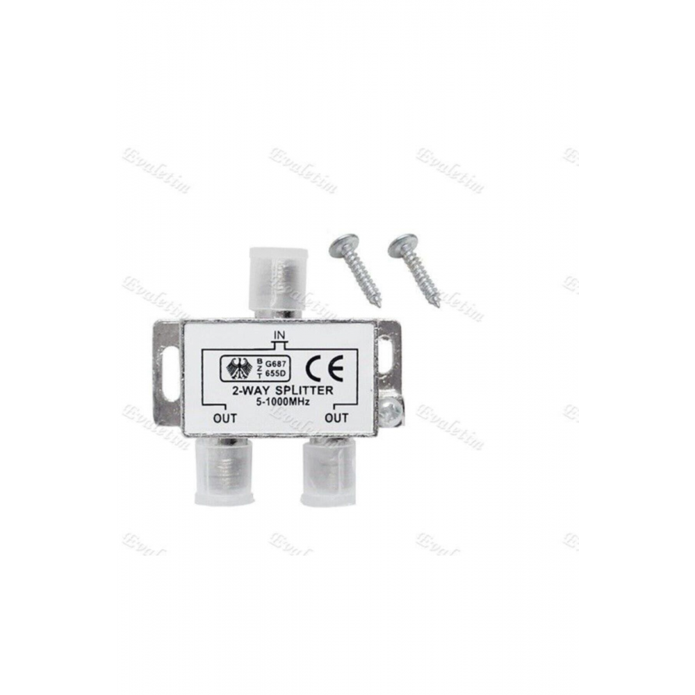 2 Li Uydu Splitter Kablo Tv Rg6 4818p Çoklayıcı Dağıtıcı Anten Çanak Çevirici Switch Hub