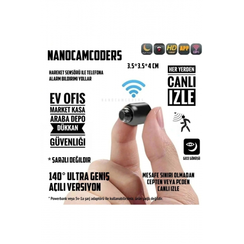 1k 1080p Wifi Güvenlik Kamerası Alarm Güvenlik Gizli Pır Kamera Uzak Izle ( Şarjlı Değildir ) Mr09