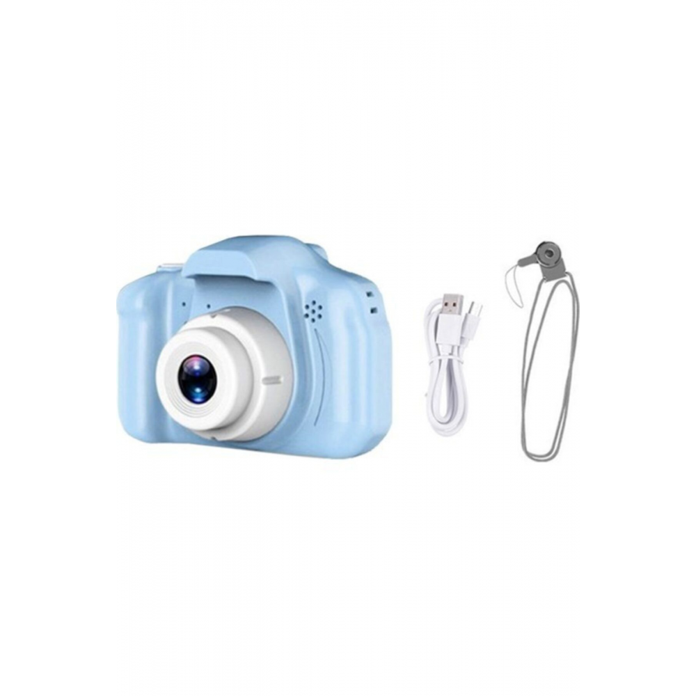Mavi Renk Mini 1080p Hd Çocuk Kamera Dijital Fotoğraf Makinesi 2.0 Inç Ekran