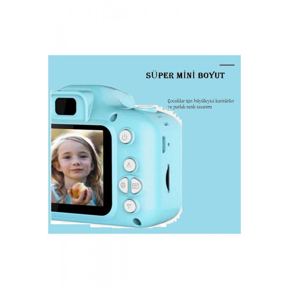 Mavi Renk Mini 1080p Hd Çocuk Kamera Dijital Fotoğraf Makinesi 2.0 Inç Ekran