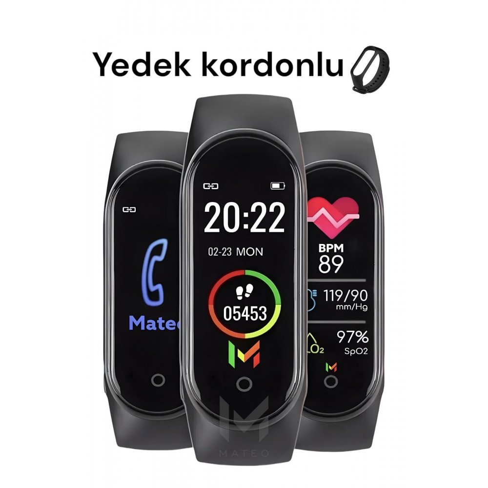 M4 Akıllı Bileklik Renkli Ekran(2022 Versiyon)iis Ve Android Uyumlu,tansiyon\ekran Teması Değiştirme