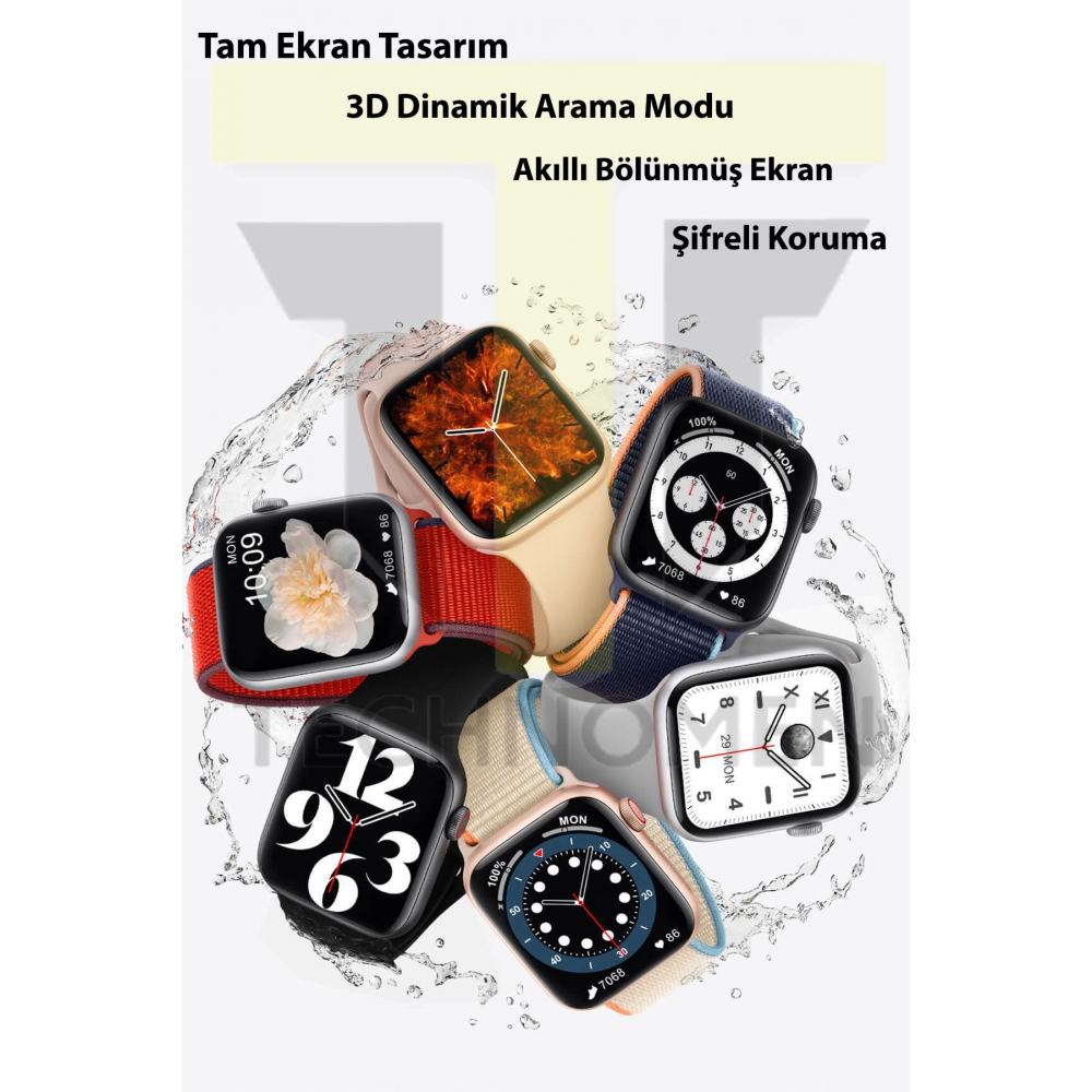 Watch 7 Dt Max Plus Smartwatch 2024 Son Sürüm Akıllı Saat Nfc Siri Gps Bluetooth Çağrı Android Ios.