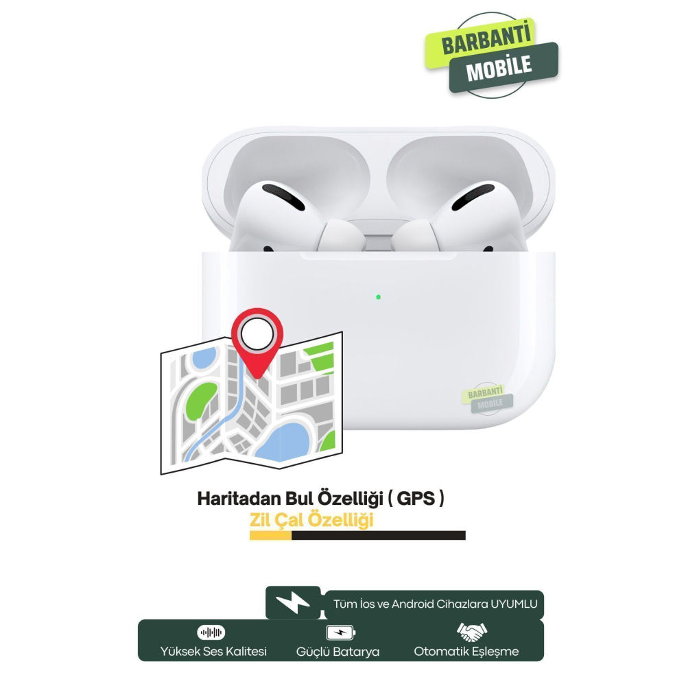 Pro Ios Android Uyumlu Kablosuz Bluetooth Kulaklık Karışık Renk Kılıf Hediyeli