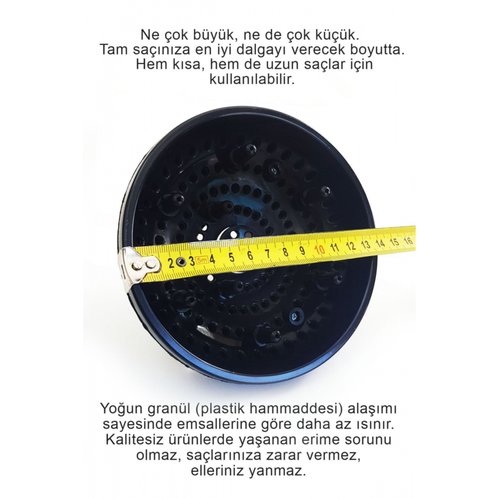 Vigo Dalgalandırıcı Başlık Difüzör Saç Kurutma Fön Makinesi Başlığı