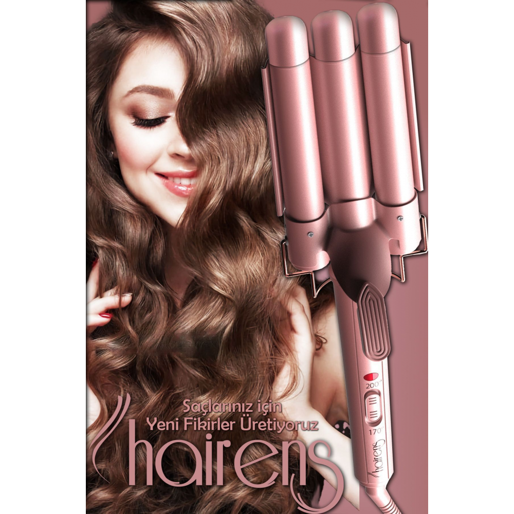 HRS-190 Wag ve Su Dalgası Saç Maşası 25mm.