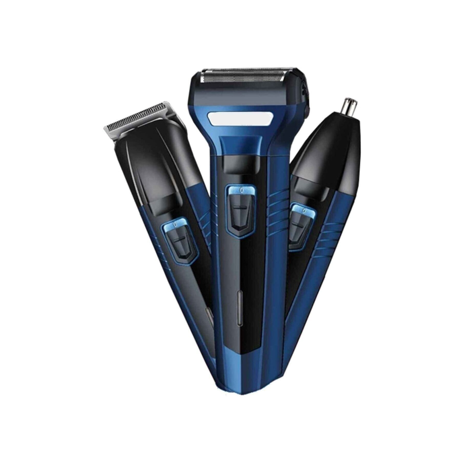 Yazılı Gold Turbo 3'lü Set Saç Sakal Kesme Traş Makinesi Burun Kılı Alma 3 in1 Pro Model Erkek Bakım