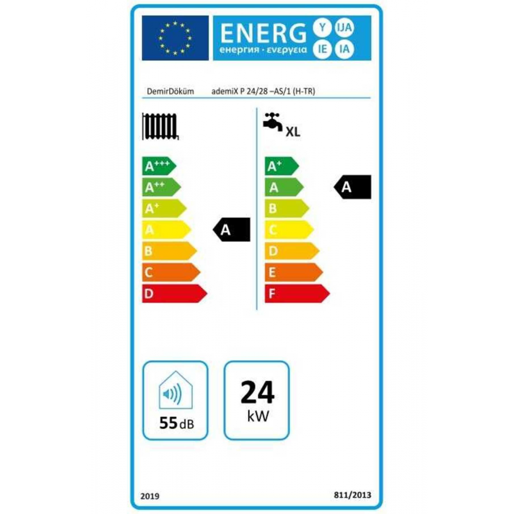 Ademix 24/28 Kw (20.000 KCAL) Tam Yoğuşmalı Kombi