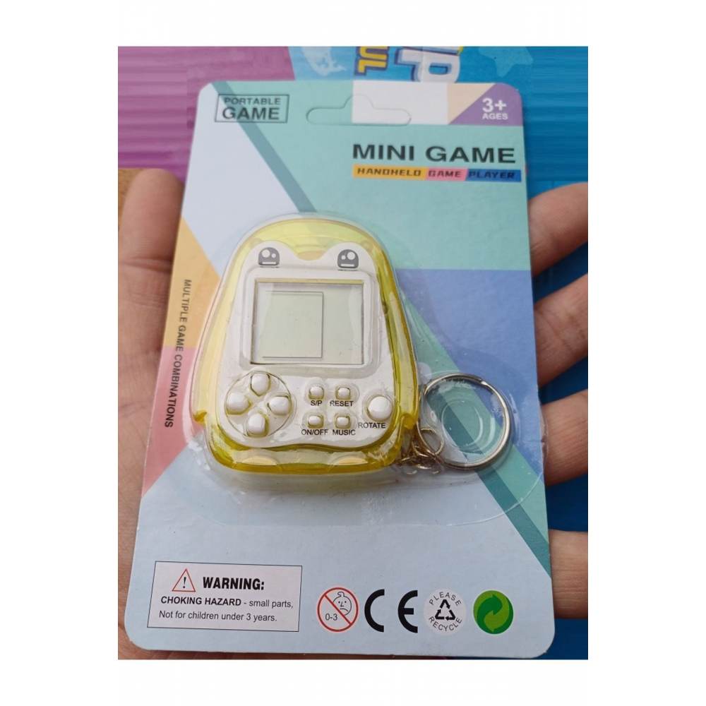 TETRİS OYUNLARI PENGUEN MODEL MİNİ CEP OYUNU DİJİTAL EKRANLI ANAHTARLIKLI ATARİ