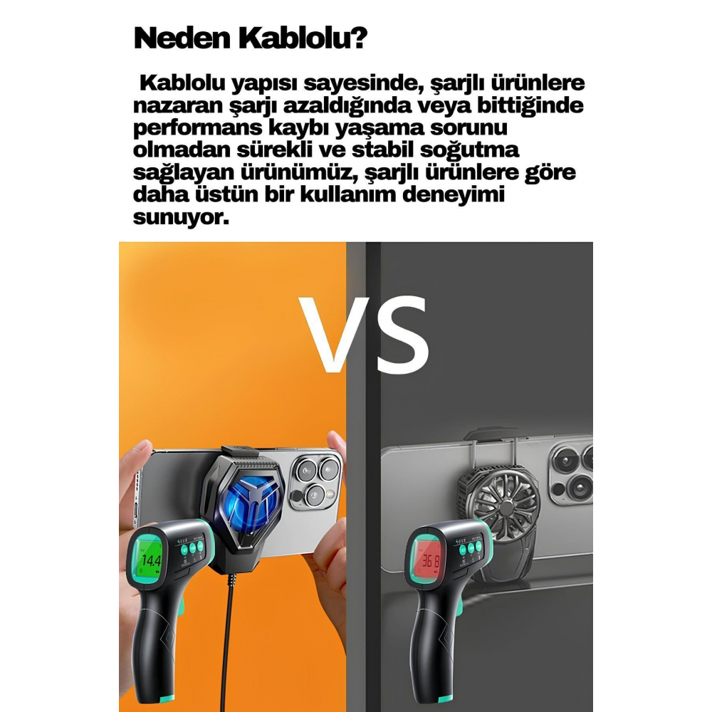 S10 Radyatör Telefon Soğutucu Fan Hızlı Ve Güçlü Soğutma Tüm Telefonlara Uyumlu