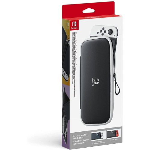 Switch Oled Çanta & Ekran Koruyucu Orijinal Lisanslı Carrying Case Screen Protector