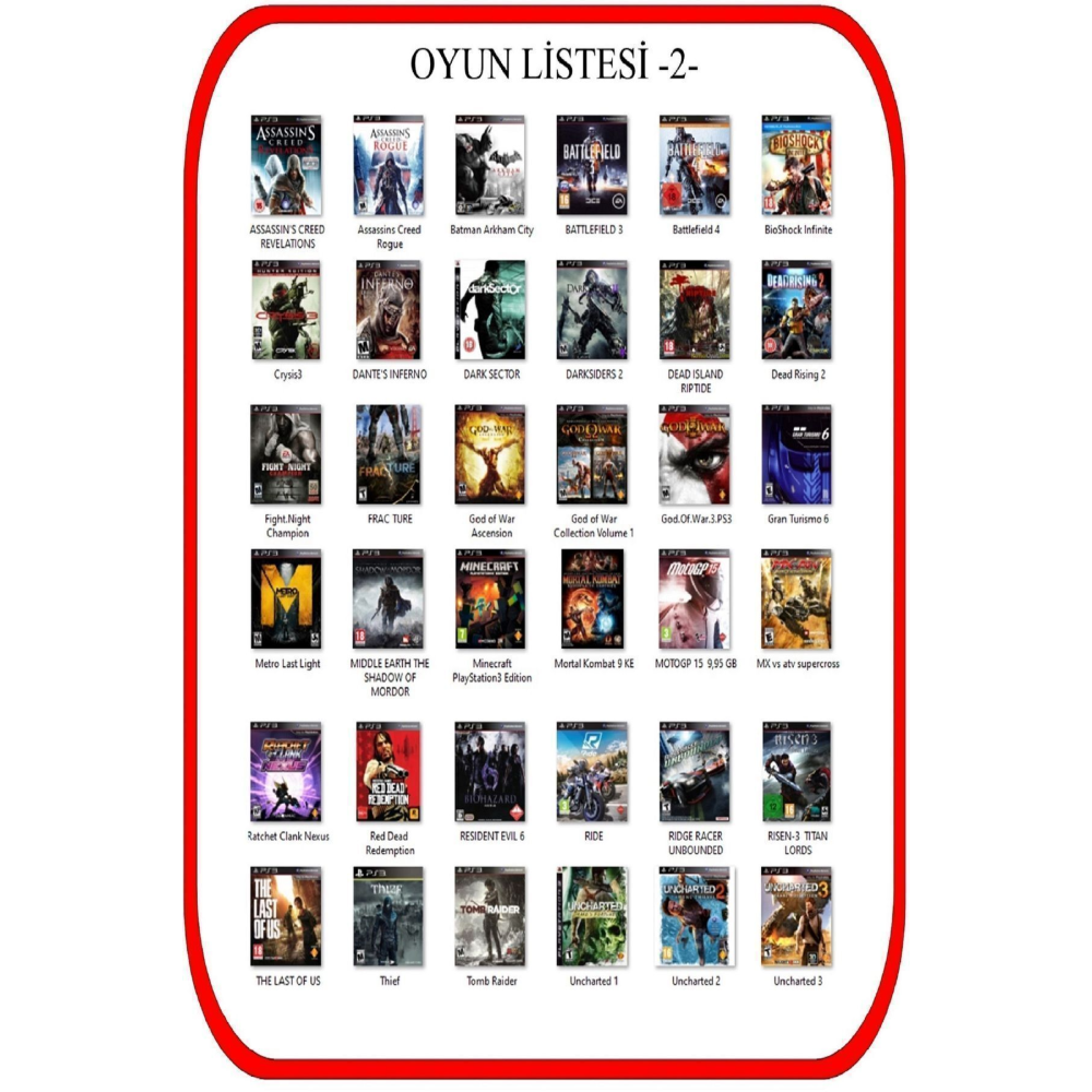 Ps3 1 Tb Süper Slim 100 Dijital Oyun 3 Kablosuz Kol (06 Ay Cihaz Garanti ) (YENİLENMİŞ PS3)