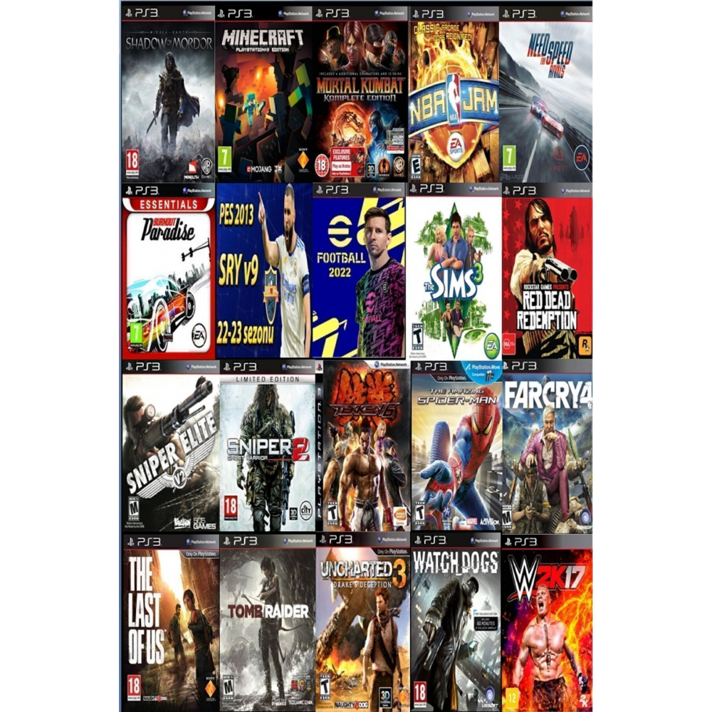 Playstation 3 Slim 500 Gb ( Yenilenmiş ) 2 Kablosuz Kol 40 Dijital Oyun Garantili Ürün