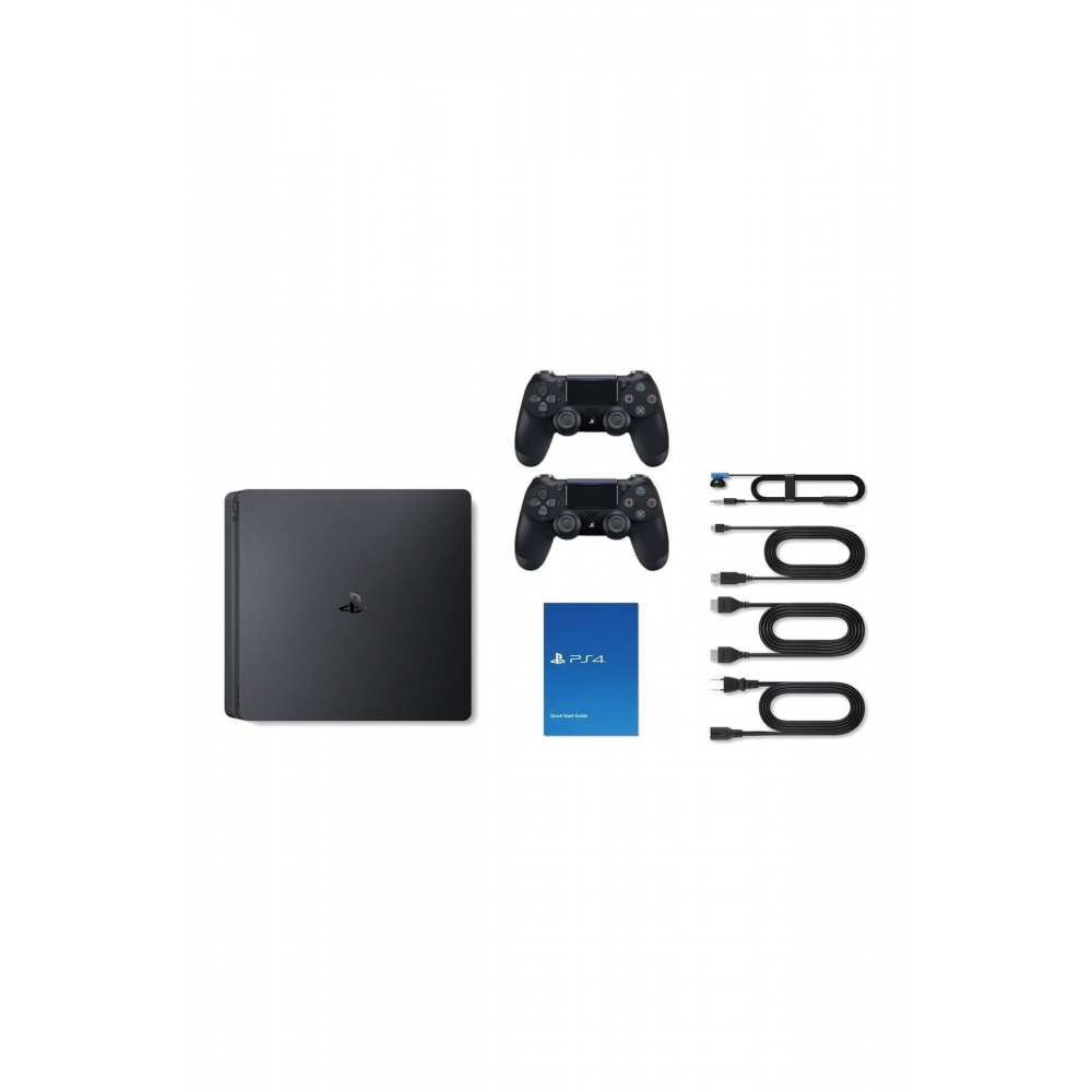 Playstation 4 Slim 500 Gb - Türkçe Menü 2. Ps4 Kol (İTHALATÇI GARANTİLİ)