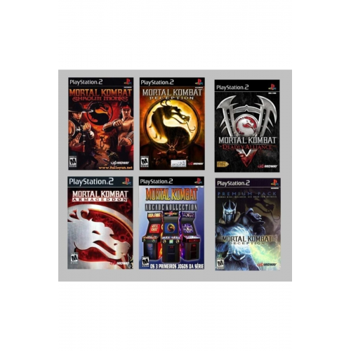 Playstatıon 2 - Mortal Kombat Serisi 6 Oyunluk Set - Sadece Çipli Cihazlar Için!