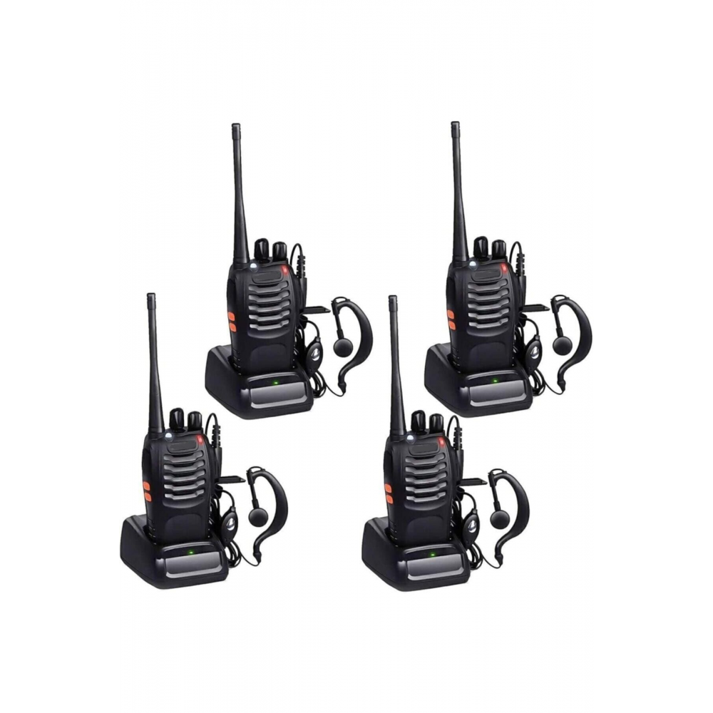 4 Adet Pmr El Telsizi Kulaklık Hediyeli